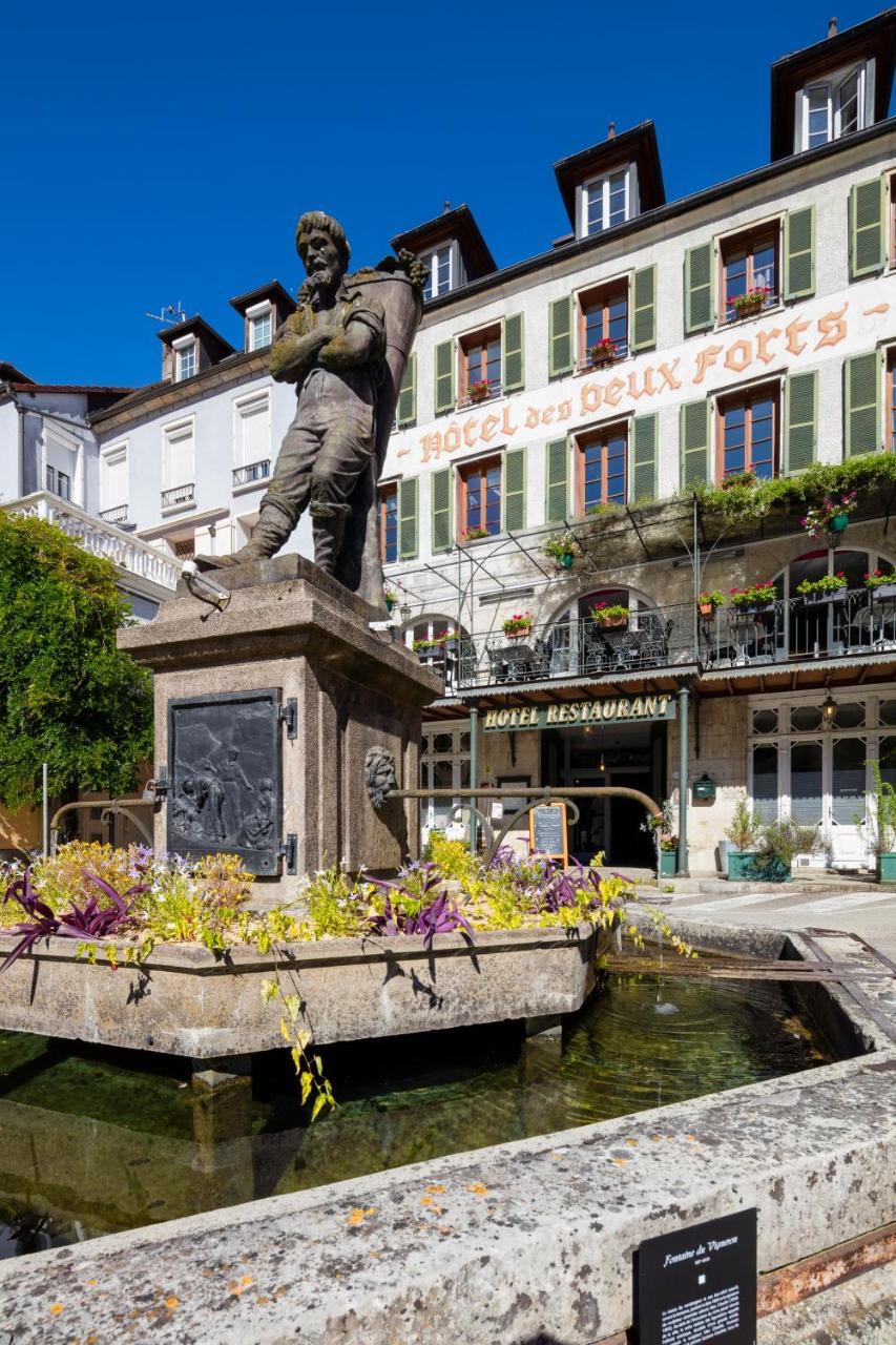 Logis Hotel Des Deux Forts Salins-les-Bains Exterior photo